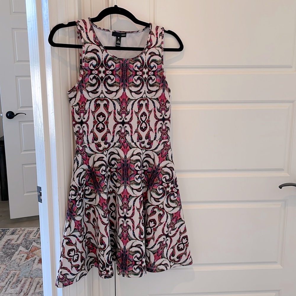 Fit and flair Aqua dress
